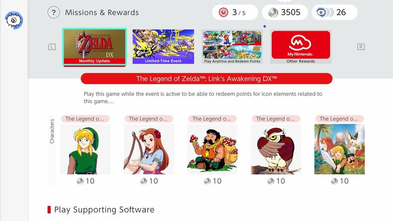 Zelda: Link's Awakening DX, Animal Crossing and Mario icons available for Switch Online members