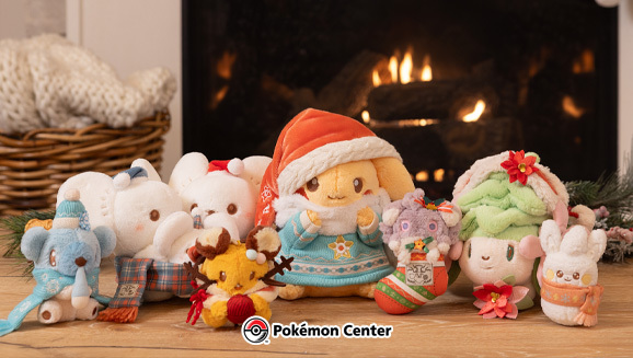 New Festive Holiday Plush and Plush Key Chains Are Now Available at Pokémon Center