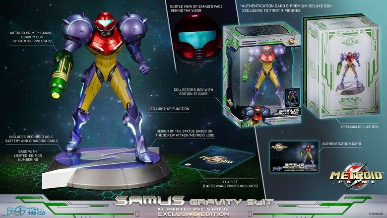 First 4 Figures opens pre-orders for their Metroid Prime "Samus Gravity Suit" statue