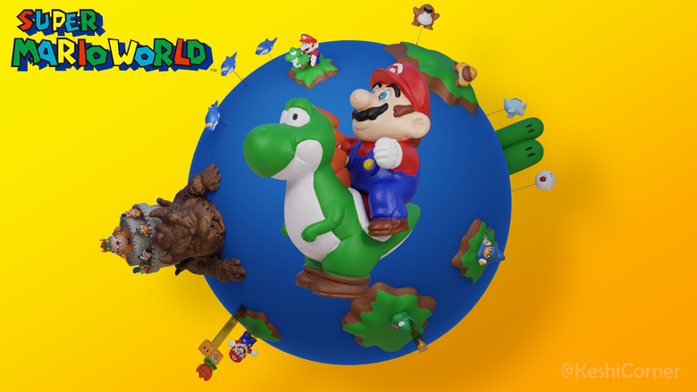 Preservationist archives 3D scans of classic Super Mario World toy line