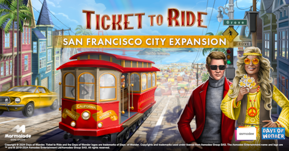 Ticket to Ride "San Francisco City Expansion" coming soon to Switch