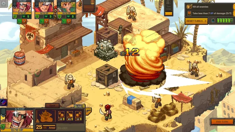 Nearly 200k sprites are featured in Metal Slug Tactics